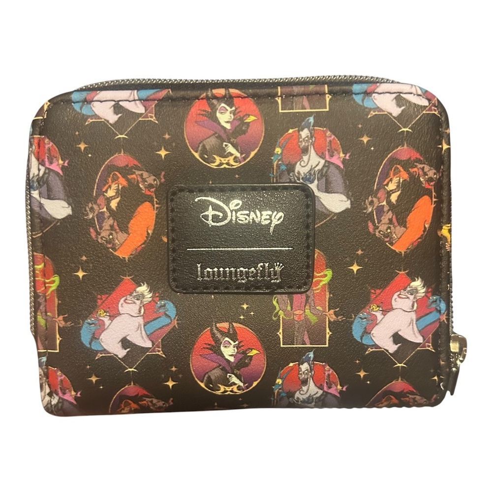 Disney x Loungefly Villains Zip Wallet - Multicolor NWT